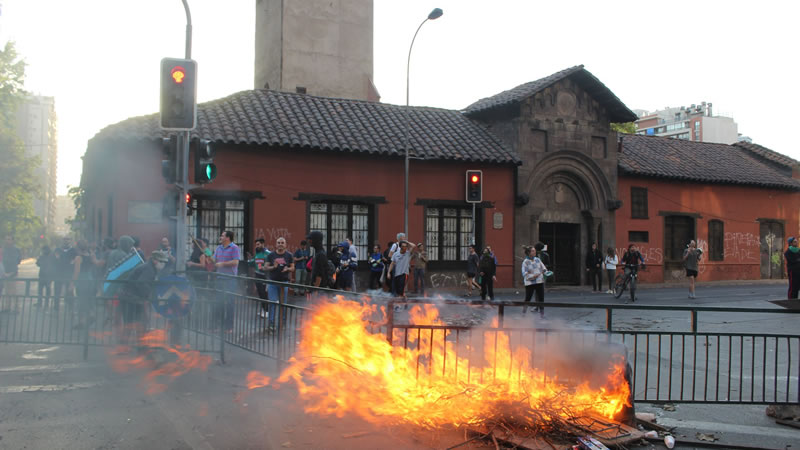 Protestas en Santiago de Chile